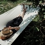 Sunday rest routine in a hammock